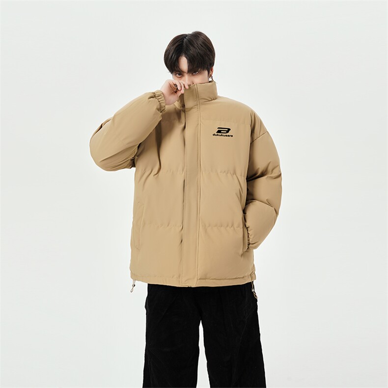 已注册日系抖音直播高品质宽松男面包服羽绒棉棉衣外套M1005P90图片