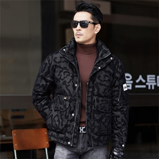 秋冬季白鸭绒加厚羽绒服短款立领休闲保暖简约防寒潮服外套男装，男装羽绒服，钱塘6003（原4033）