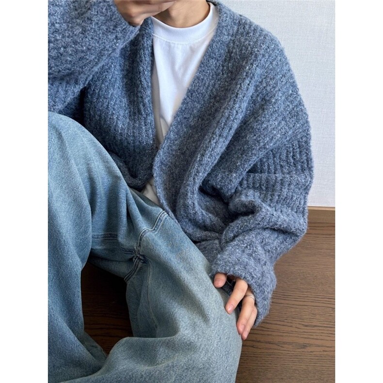 潮流潮牌宽松百搭针织开衫外套新款羊毛衫针织外套MY733-P57,男装针织衫/毛衣,星座208-5