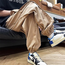 束脚裤男韩版潮流痞子个性帅气2026夏季新款ins宽松长裤K3722-P30，男装休闲裤，星座412
