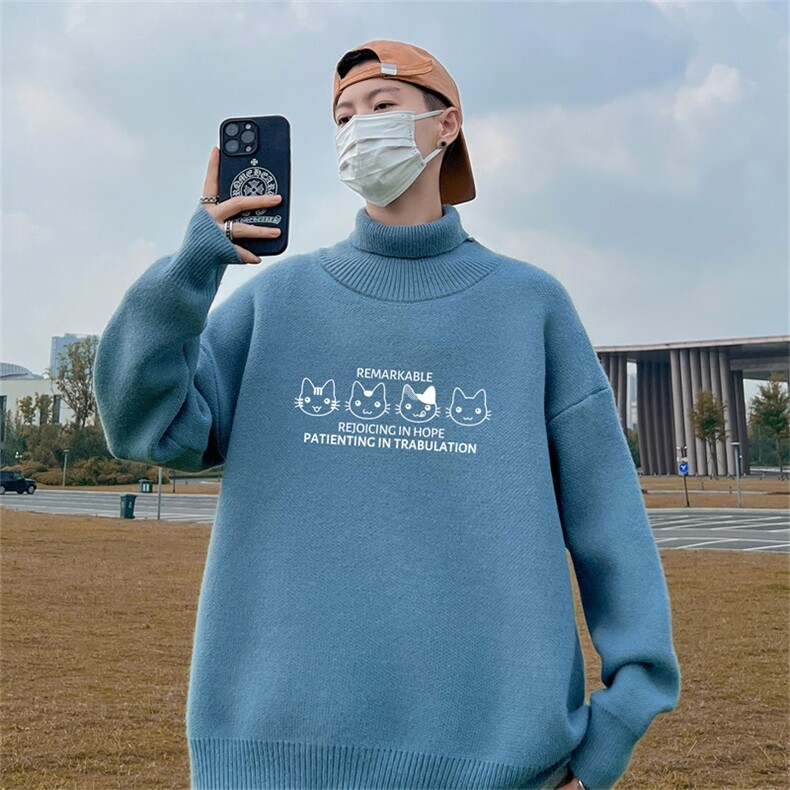 翻领薄款毛衣MFP1001-P45加绒加厚JRMFP1001-P55加绒限价78,男装针织衫/毛衣,电商A028
