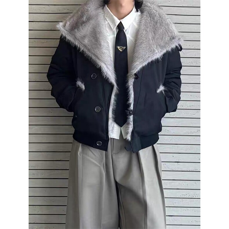 秋冬季棉袄情侣立领棉衣棉服加棉座山雕外套高级感棉衣JM088-P128,男装棉衣,星座910A