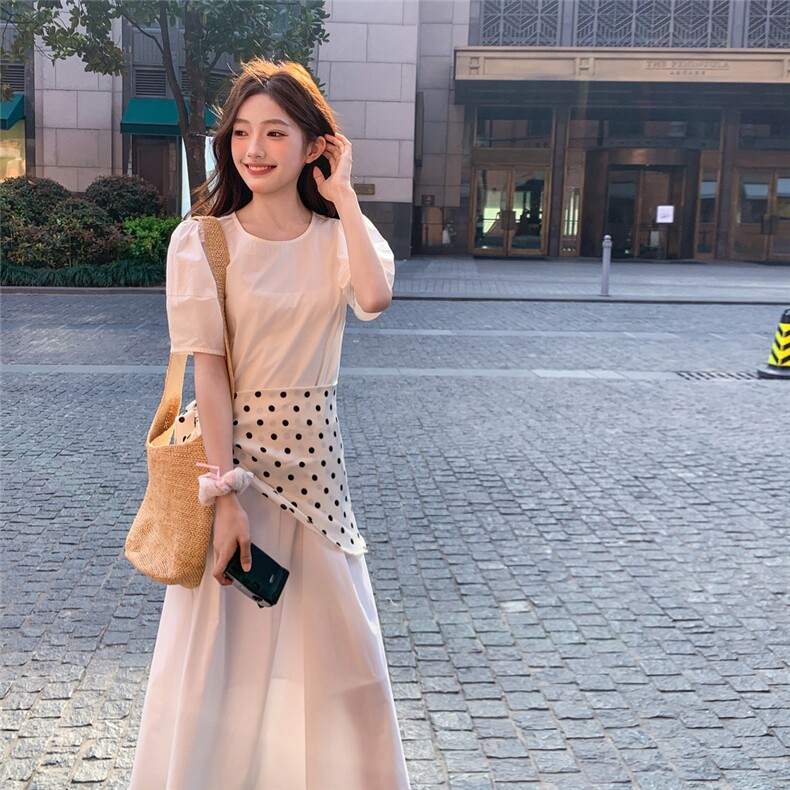 现货：夏装新款显瘦气质甜美花苞袖连衣裙2C135-8820P135K198,女装连衣裙,2C135