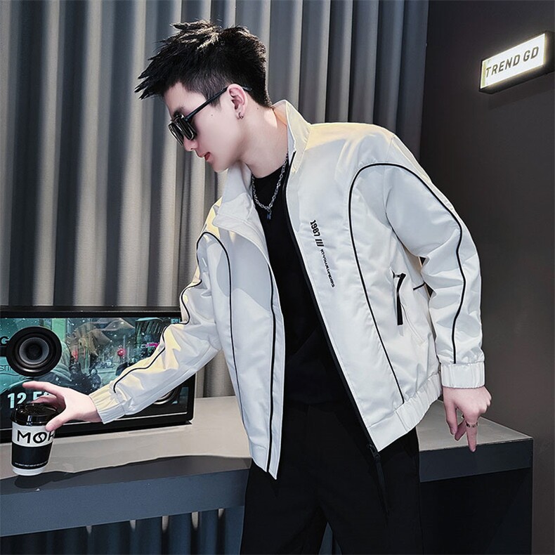 1506-1/JG1001/P60春秋季潮流休闲拼接夹克2025新款男装秋装上衣，男装夹克，星座1506-1