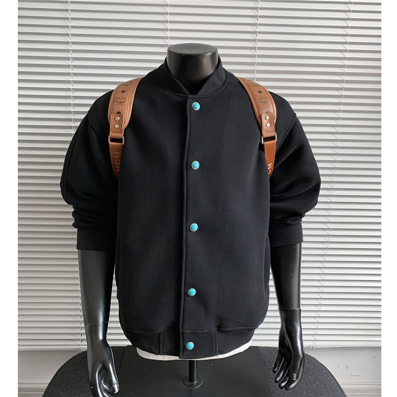 2026420克重磅开衫卫衣boxy短款松绿石棒球衫外套男G1148特P48，女装短外套，电商A339