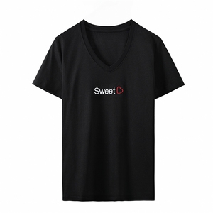 刺绣SWEET工艺小众个性舒适棉T图片