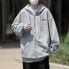 高品质秋款男连帽开衫拉链卫衣字母印花休闲夹克外套wy8030P55，男装卫衣，星座1013-1