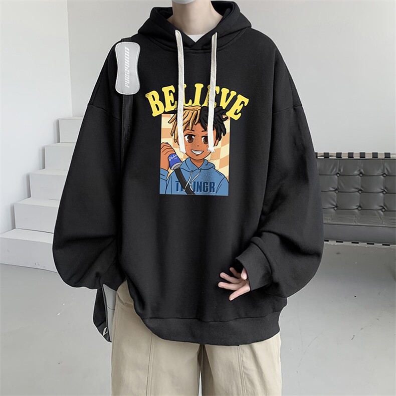 连帽卫衣男大码运动服帽衫外套WY2271-P35加绒款-P40,男装卫衣,电商A040
