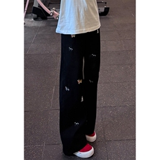 趣味小狗显瘦休闲直筒牛仔裤ND790，男装牛仔裤，星座1116A（原606A-3）