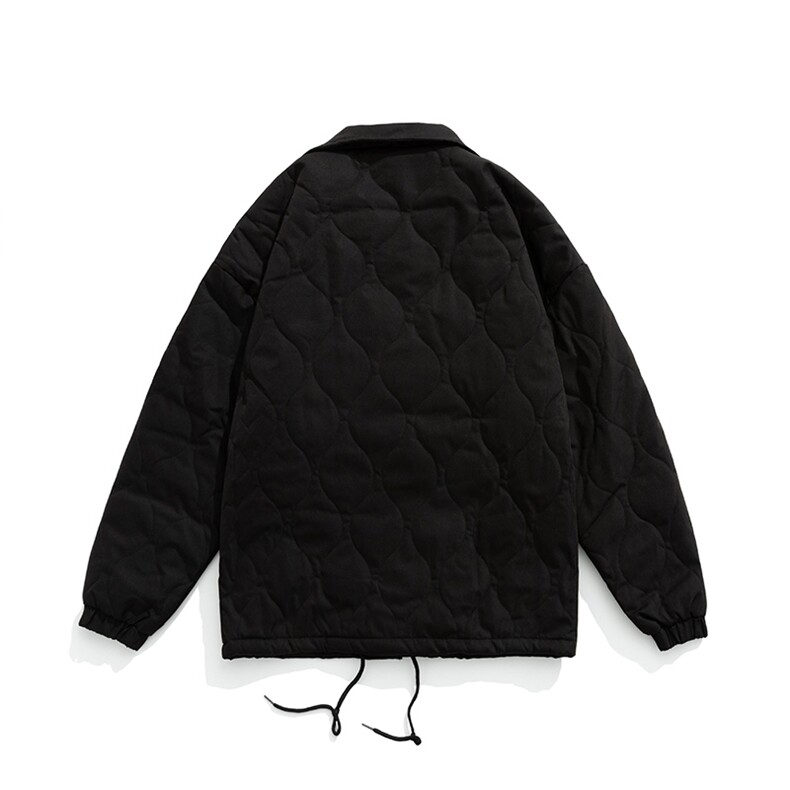 日系平铺刺绣棉服男2024秋冬新款翻领加厚夹克外套J5035-P85控138,男装棉衣,电商A362