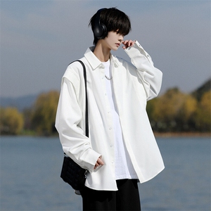 8XL-M春夏假两件衬衫长袖大码痞帅高级感衬衣垂感外套CS9005/P60图片