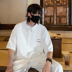 特批P35无差价夏季新款新中式风冰丝凉感薄款短袖外套男CD2250图片