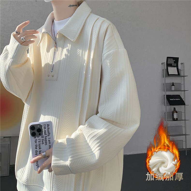 现货WY10167-特P45控88新款高品质大码百搭宽松半拉链卫衣男,男装卫衣,电商A059