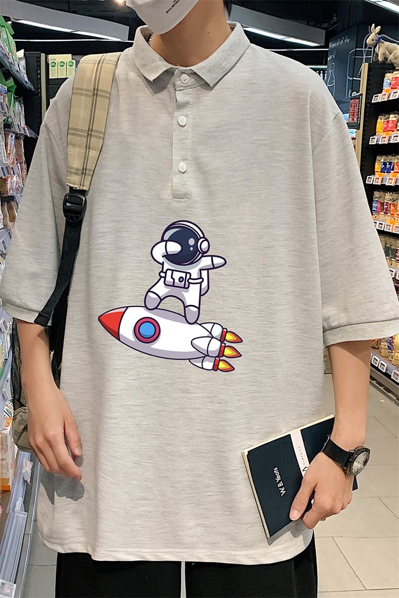 PL57158-P35翻领短袖polo衫男大码胖子半袖t恤男有领保罗衫模特,男装Polo衫,电商A040