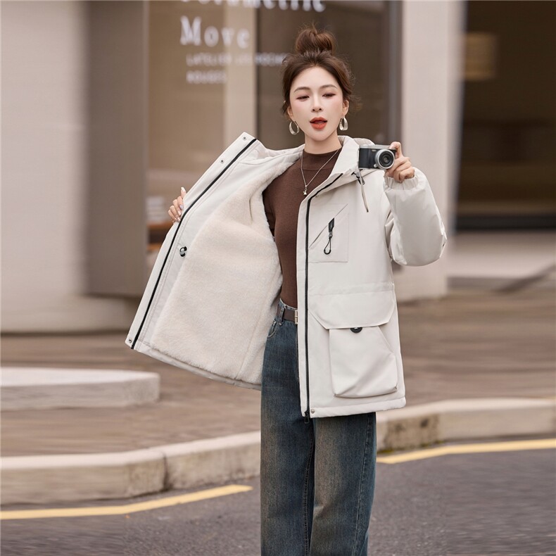2025年流行时尚简约派克服冬季,女装棉衣/棉服,涵亦佰惠