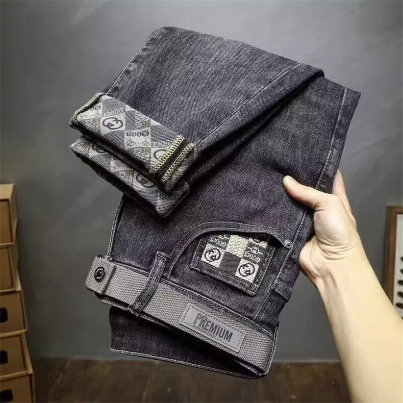 1506-1/KT10741/P49冬新款超软男士弹力休闲百搭牛仔裤潮流宽松,男装牛仔裤,星座1506-1