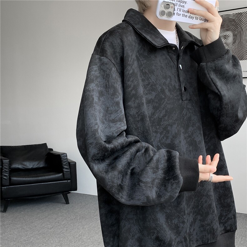 现货WY10165-特P48控88美式复古解构拼接大码男宽松情侣套头卫衣,男装卫衣,电商A059