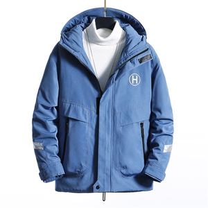 男士休闲连帽加厚保暖棉衣外套棉服棉袄冬季防寒开衫男装M988P75图片