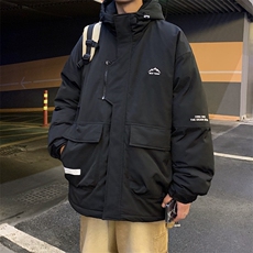 冲锋衣羽绒棉服男冬季宽松大码加厚棉衣ins潮流外套M0783-P120，男装棉衣，星座308B-2