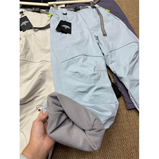 高品户外加绒加厚保暖防风防水登山冲锋裤滑雪裤男女A1230-P85，男装棉衣，星座1505