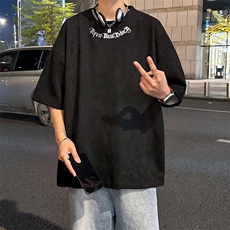 量大优供视频重磅麂皮绒短袖t恤男JT518-特p19，男装T恤，电商B371