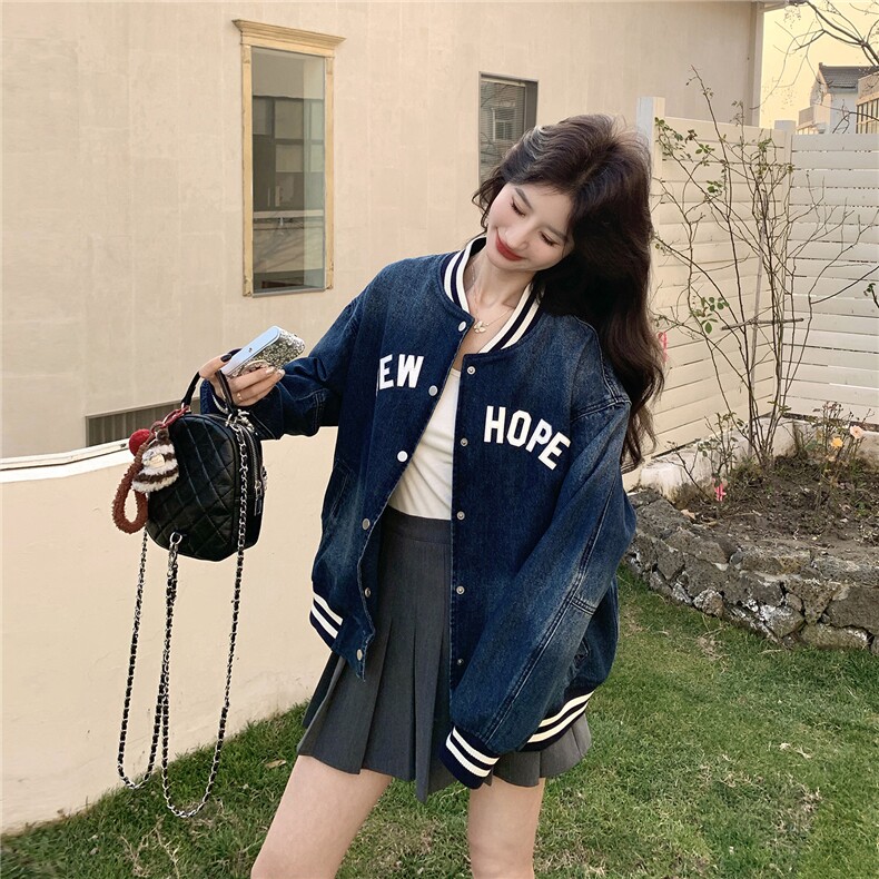 出货26春新品刺绣牛仔棒球服外套2C293-Q922-P170-K278,女装短外套,2C293