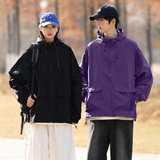 男士防晒衣连帽情侣休闲外套宽松夹克春夏户外潮流A266-FS001-P35，男装防晒衣，电商A266
