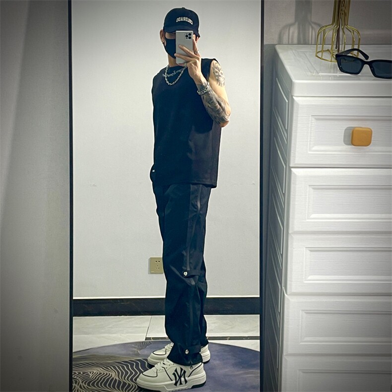 23拉链开叉机能登山冲锋裤男春夏户外工装裤JX313-P55,男装休闲裤,星座1109-3