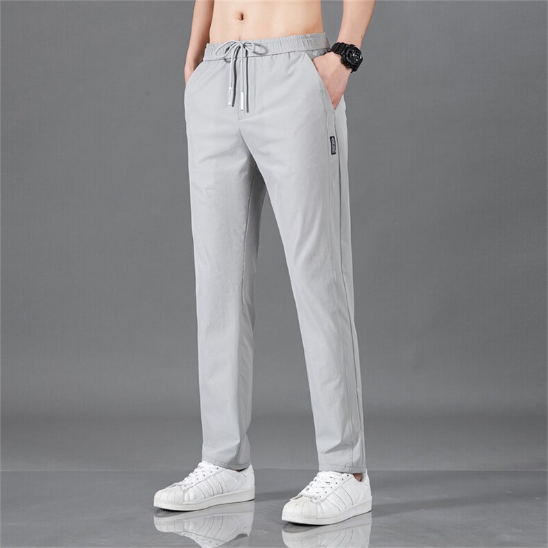 新款男士韩版束脚百搭潮流薄款运动休闲九分裤A168-7098807-TP28，男装休闲裤，电商A168