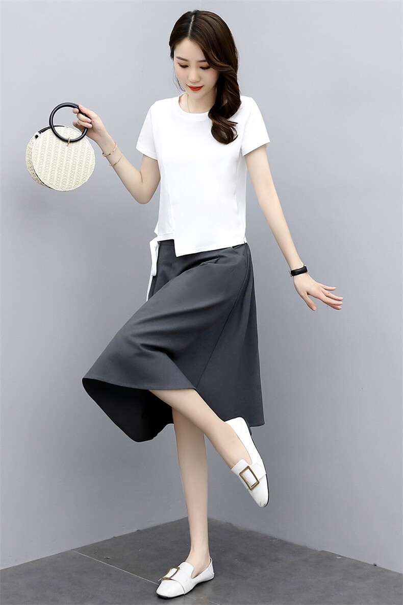 两件套棉麻连衣裙夏季2025年新款夏装气质女装减龄腰裙套装裙子,女装套装/套裙,关键词