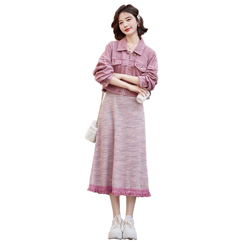 开春穿搭套装女2025新款时尚休闲气质高级感减龄显瘦小个子两件套,女装套装/套裙,艾仟回(原伊仟回)
