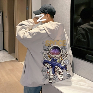 外套男2025春秋季港风ins潮宽松大码韩版潮流设计百搭运动棒球服图片