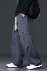新款2025男青年工装冲锋裤子潮流美式户外休闲直筒裤Q29172-特P35，男装工装外套，星座610（原A335）