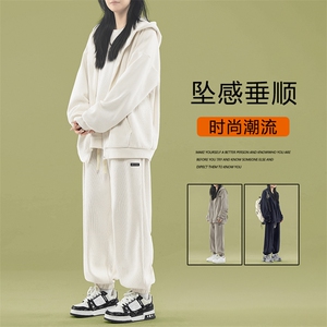 重磅条绒款垂顺休闲时尚百搭宽松套装SJT871特批176加绒特批206图片