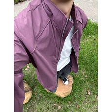 已下单~紫红色男女夏季立领拉链下摆松紧clefit防晒外套F25217P58，男装防晒衣，星座1004-6