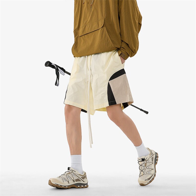 2025夏季新款美式冲锋防泼水拼接五分裤XZ806-DK05001-P40控58，男装休闲裤，四季星座806