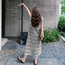 现货蕾丝刺绣连衣裙两件套2C105-0519-P165-K238，女装连衣裙，2C105