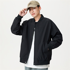 春季新款现货宽松棒球服男休闲简约百搭潮流夹克上衣外套6603-P55，男装夹克，电商B306
