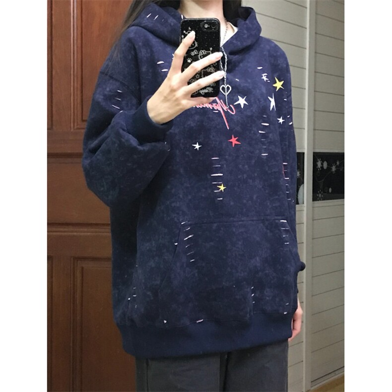 5720-P62原版工艺纯棉华棉复合宽松休闲加绒卫衣,男装卫衣,星座617A-2