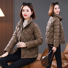2023年秋冬新款棉衣外套女宽松显瘦短款立领棉服棉袄女，女装棉衣/棉服，雪樱依海