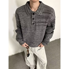 新款时尚简约原宿日系文艺百搭慵懒气质长袖毛衣流行ins潮流，男装针织衫/毛衣，星座506A