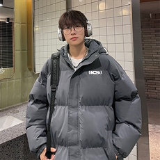 现货抖音得物可供视频三防加厚羽绒连帽棉衣外套面包棉服85526，男装棉衣，电商A486