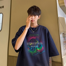 量大优供视频230g重磅纯棉短袖T恤男NT243-特P19控38，男装T恤，电商B367