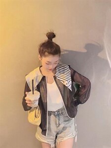 网纱防晒衣图片