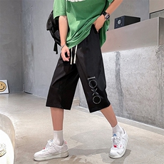 冰丝七分裤男大码速干短裤男五分裤车景风格QK72398-P25，男装休闲裤，电商A040