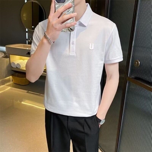 2026夏季男士短袖polo衫休闲简约风男生帅气T恤舒适透气WB480-P47图片