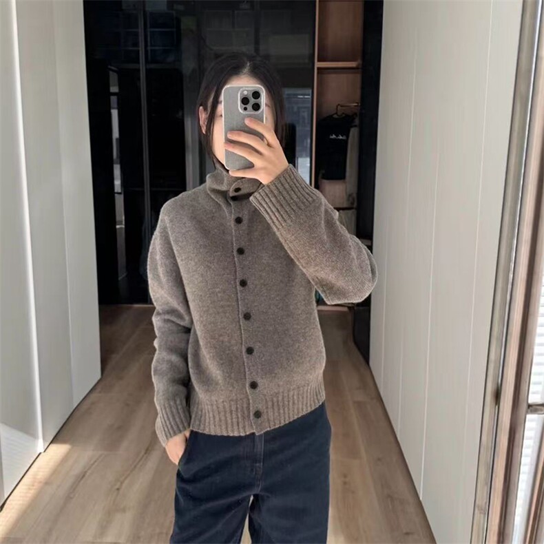 女士开衫2025年秋季常规长袖,针织衫/毛衣,泰沅羊绒