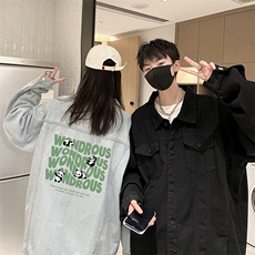 牛仔夹克男大码牛仔外套男茄克NJ77376-P60，男装夹克，电商A040