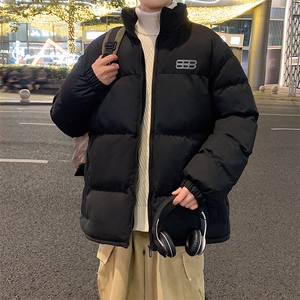 已注册港风直播抖音得物高品质宽松男加厚撞色棉衣外套M1402P68图片
