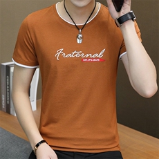 5627-P30男士短袖t恤打底衫潮牌上衣服男装2021新款潮流夏装纯棉，男装T恤，电商D310（原电商305）
